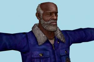 Old Man DR1, old-man, urban, man, male, people, human, character