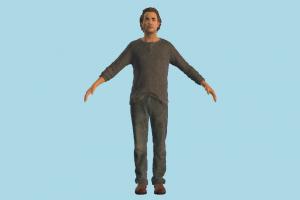 Samuel Drake uncharted, man, male, people, human, character