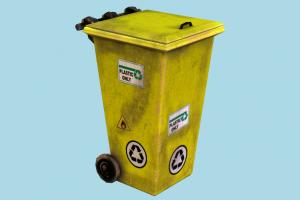 Trash dumpster, trash, recycling, can, recycle, garbage, waste, rusty, urban, refuse, street, object