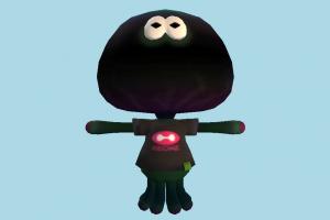 Jellyfish animal-character, character, cartoon