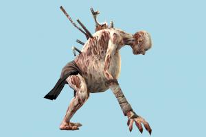Aion Zombie zombie, bloody, horror, infected, monster, evil, character