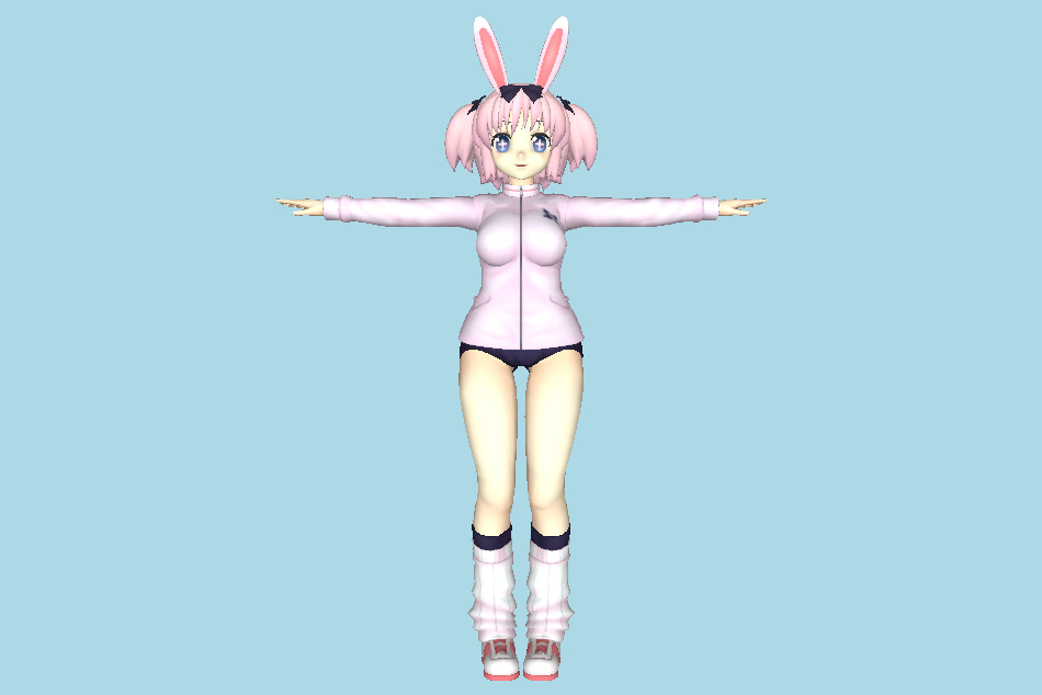 Senran Kagura Hibari Girl Hentai 3d model