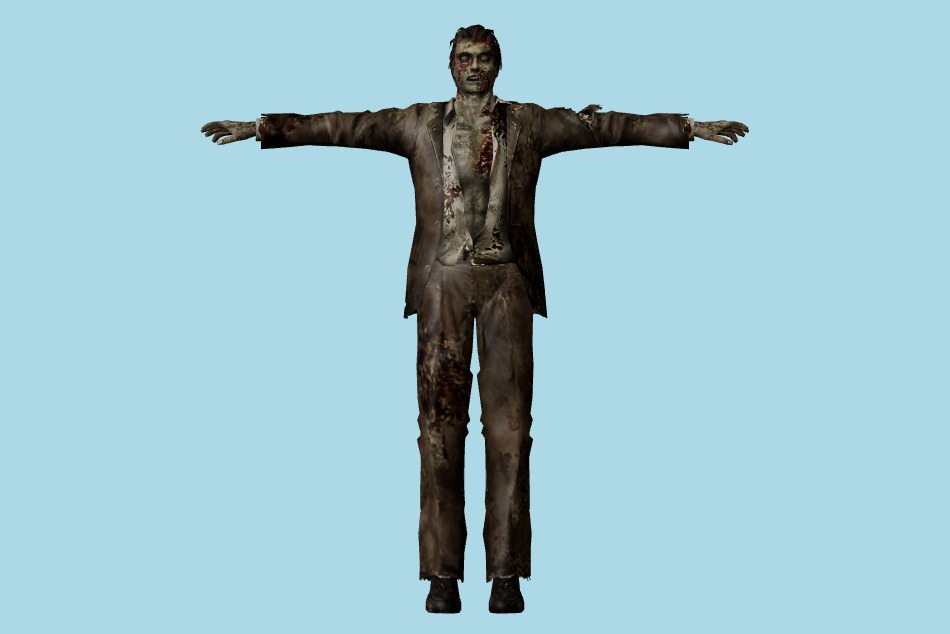 Resident Evil: Chronicles - Mansion Zombies 3d model