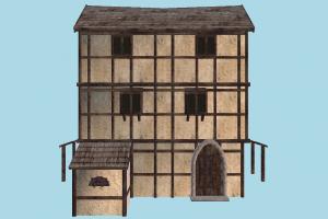 House house, home, building, medieval, build, apartment, flat, residence, domicile, structure