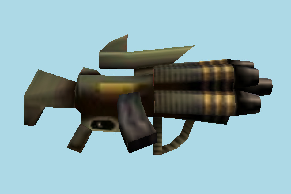 Zombie Panic in Wonderland Heavy Gun 3d model