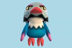 Duck duck, chick, bird, air-creature, flying, cartoon