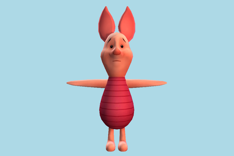 Kingdom Hearts 2 Piglet 3d model