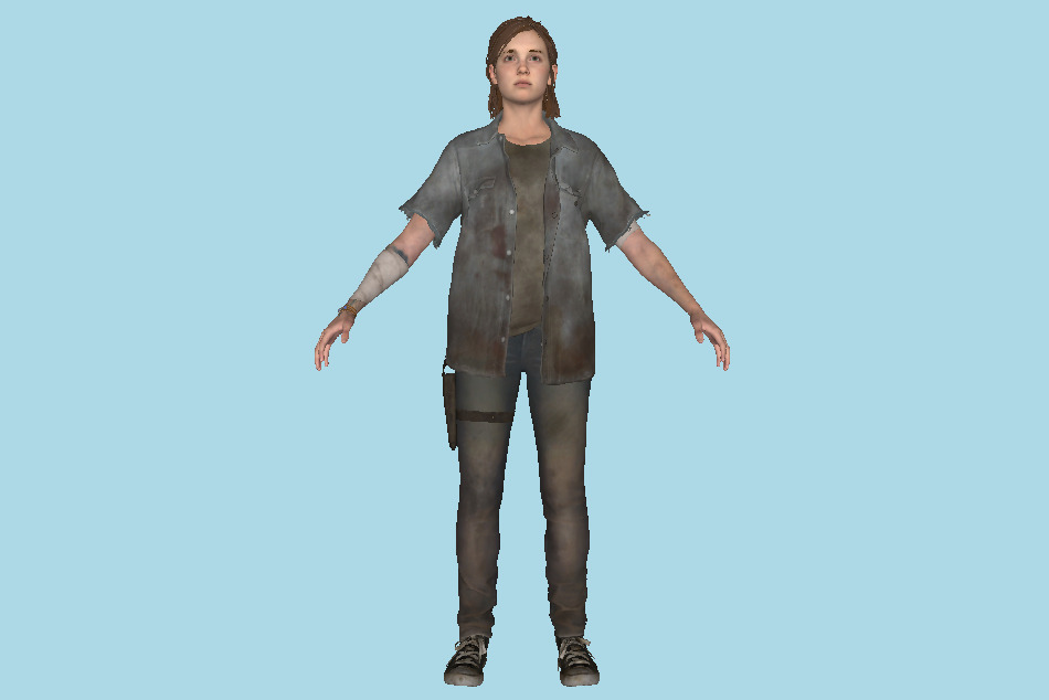 The Last Of Us 2 - TLOU2 Ellie Girl 3d model
