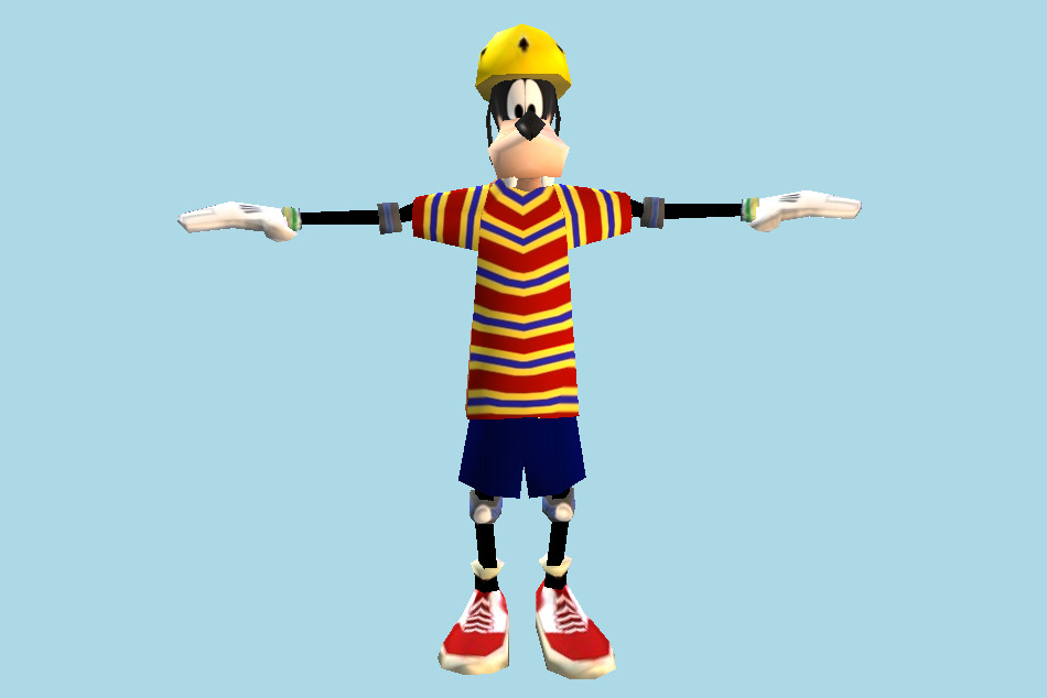 Extremely Goofy Skateboarding 3d model