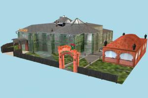 City Buildings house, home, building, city, town, cafe, build, apartment, flat, residence, domicile, structure
