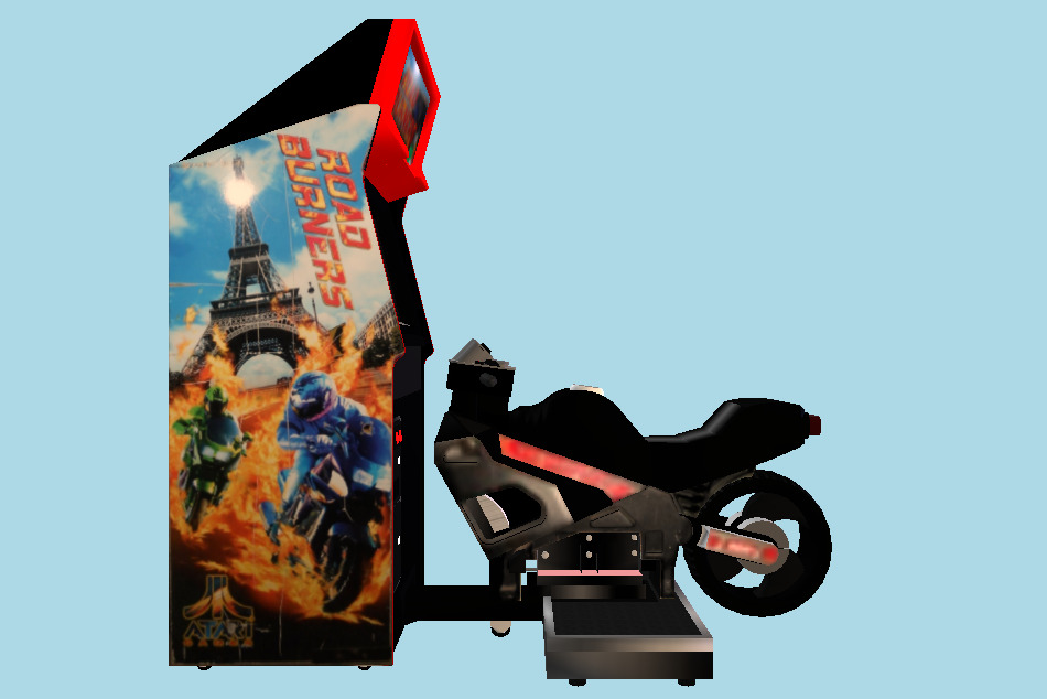 Road Burners Sitdown Arcade Machine 3d model