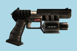 Pistol auto-gun, pistol, handgun, weapon, gun, firearm, arm