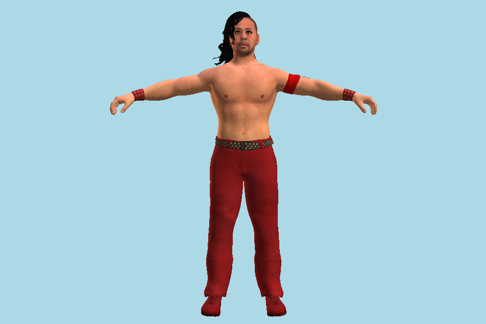 Shinsuke Nakamura WWE 2K17 Man Wrestler Superstar 3d model