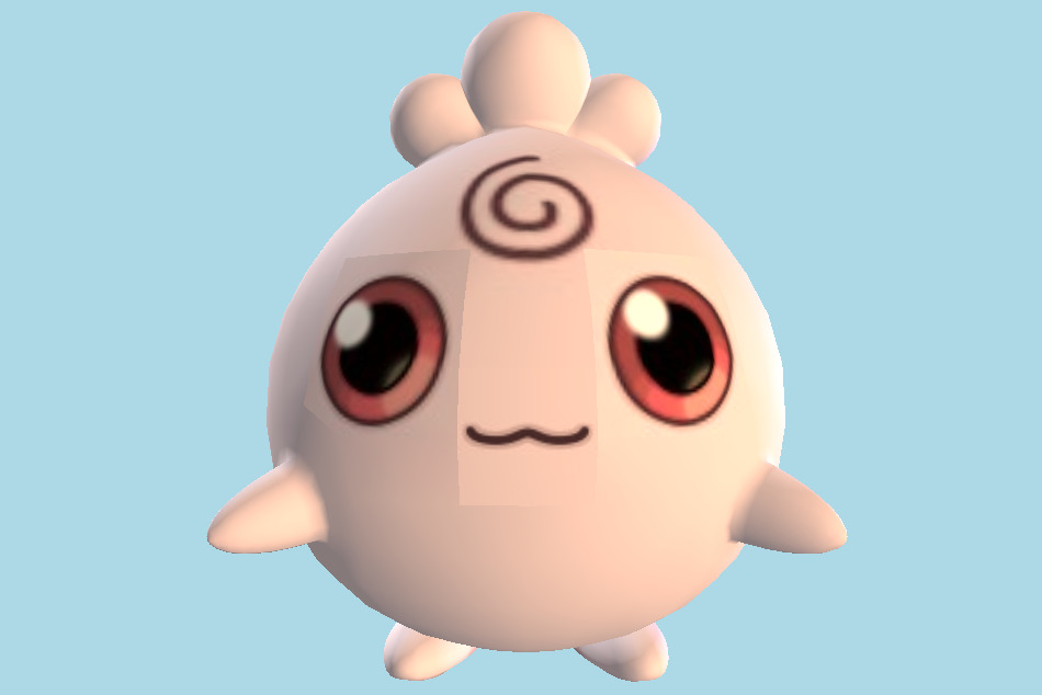 Pokemon Igglybuff 3d model