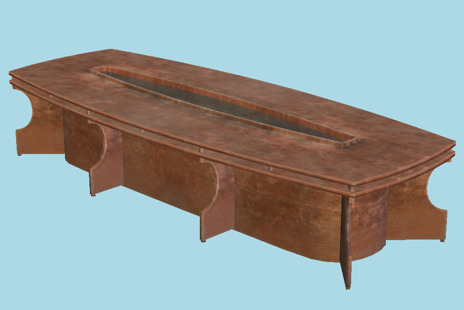 Conference Office Modern Table 3d model