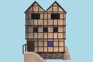 House house, home, building, medieval, build, apartment, flat, residence, domicile, structure
