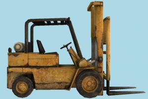 ForkLift Low-poly forklift, fork-lift, fork-truck, construction, truck, vehicle, carriage, wagon, low-poly