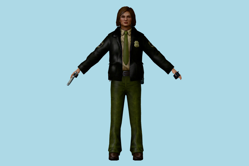Silent Hill: Shattered Memories - Cybil Bennett 3d model