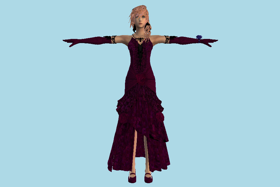 Final Fantasy FFNT Dissidia Lightning 3d model