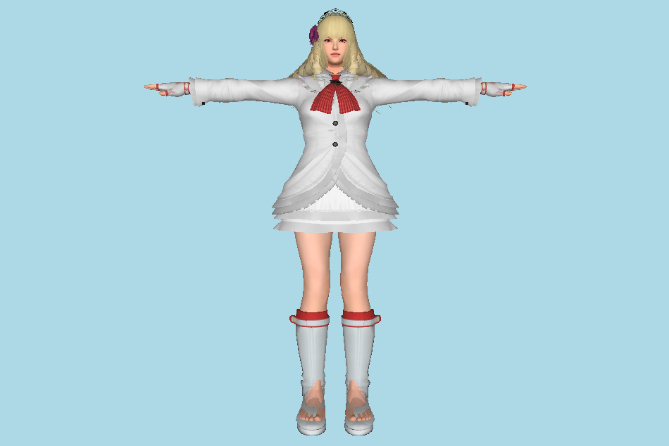 Tekken 7 Lili Princess 3d model
