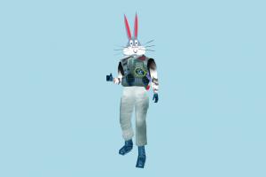 Swabbit mdl, hlmdl, halflife, characters, animated, rabbit, toony