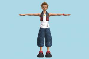 KH3 Hayner Kingdom-Hearts, KH, boy, male, people, human, character, cartoon