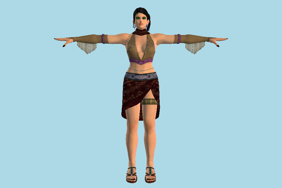 Zafina Woman 3d model