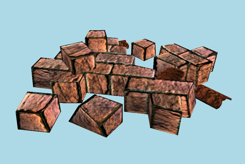 Rubble Ruins 3d model