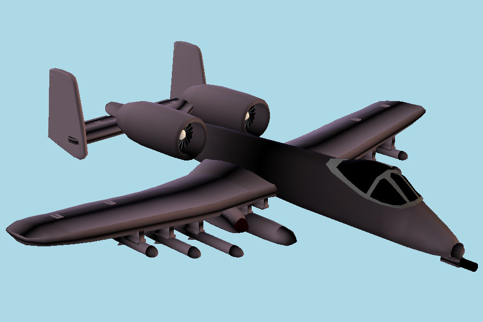 A10 Thunderbolt  3d model