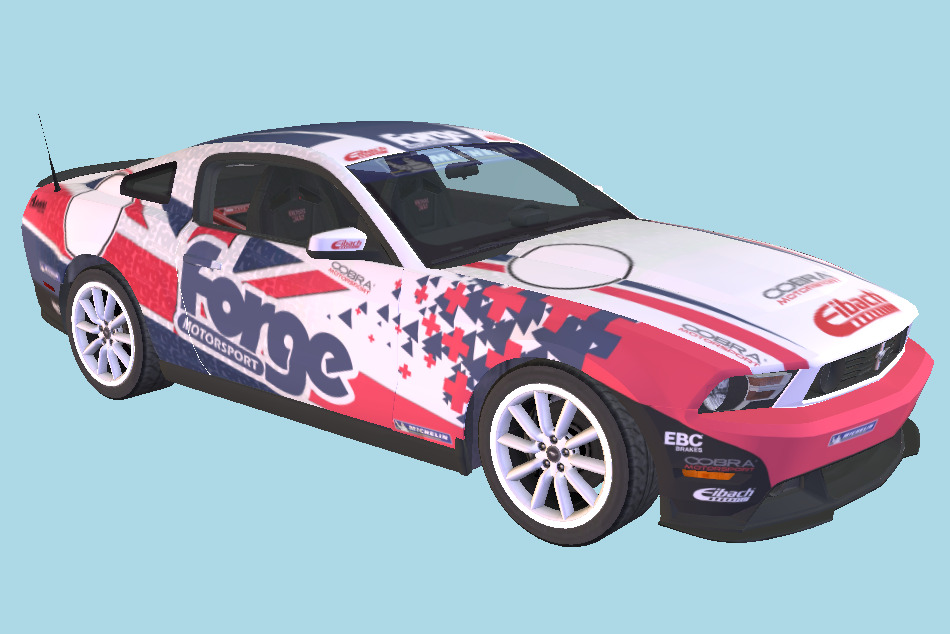 Ford Mustang BOSS Car 302 2013 3d model
