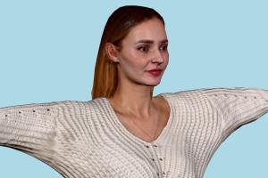 Fabienne Casual Female Casual, female, lady, woman, girl, people, human, character, renderpeople
