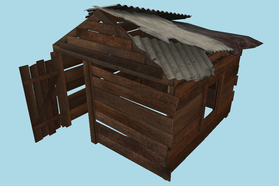 Abandoned Hut 3d model