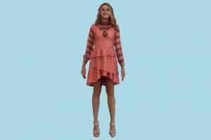 Fashion Girl scanned-model, scanned, girl, woman, lady, female, posing, human, character, people