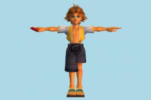 Tidus boy, child, male, man, people, human, character, cartoon