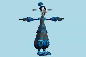 Goofy Tron goofy, disney, animal-character, character, cartoon, human, toony, robot