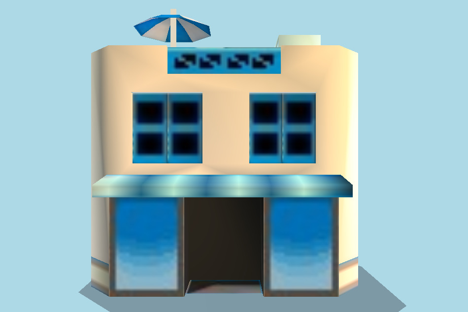 Pokémon Diamond / Pearl Seven Stars Restaurant 3d model