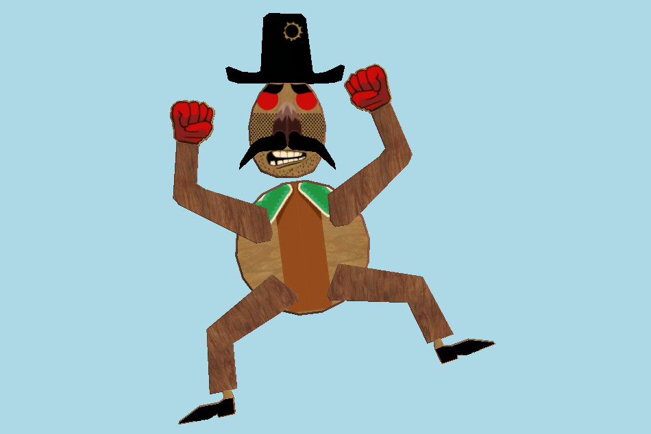 LittleBigPlanet Karting Sheriff Zapata 3d model