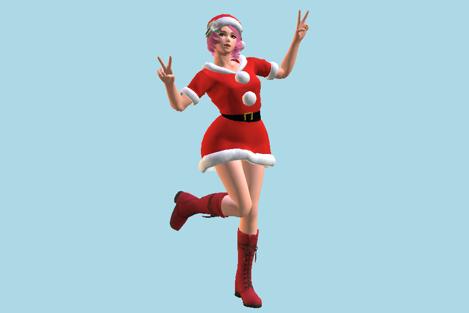 Tekken 7 Alisa - Santa Claus Girl 3d model
