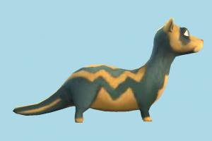 Ferret ferret, pet, dragon, animal, animals, cartoon