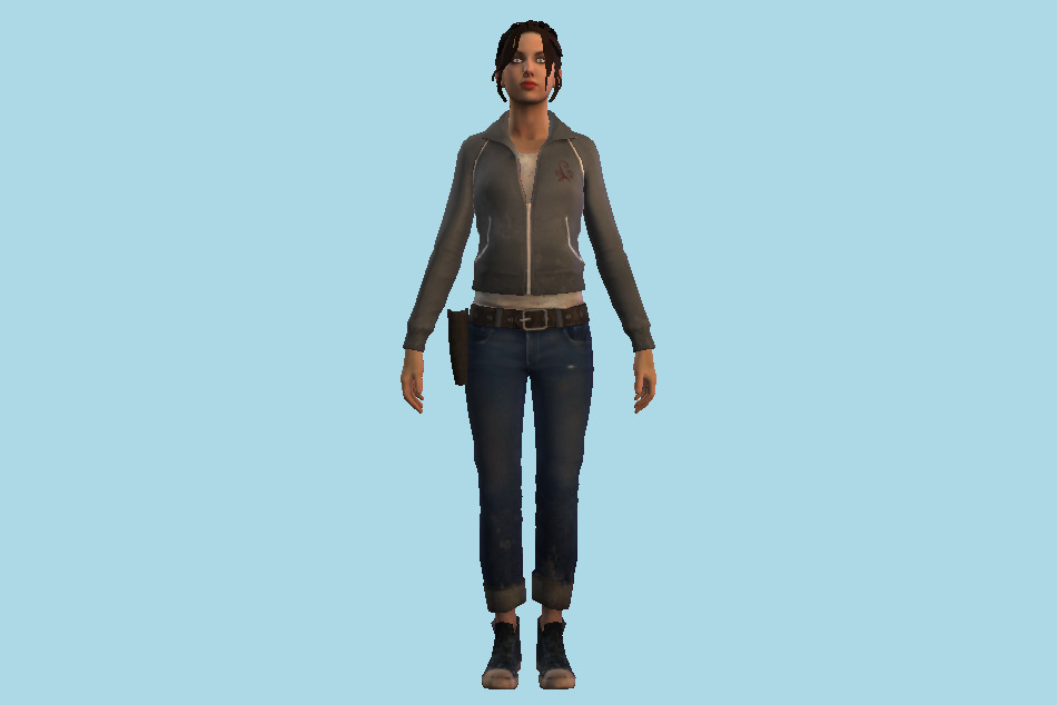 Zoey Girl 3d model