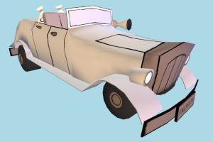 Fowl Mouth Car Cel Damage, car, toon, vehicle, truck, transport, carriage