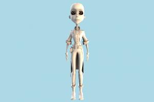 Character alien, mummy, human, people, character, spaceman