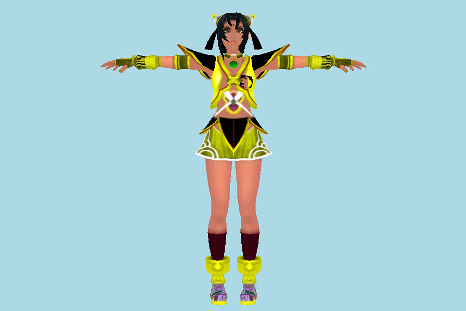 Girl 3d model