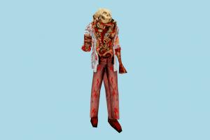 Zombie mdl, hlmdl, halflife, characters, animated, zombie
