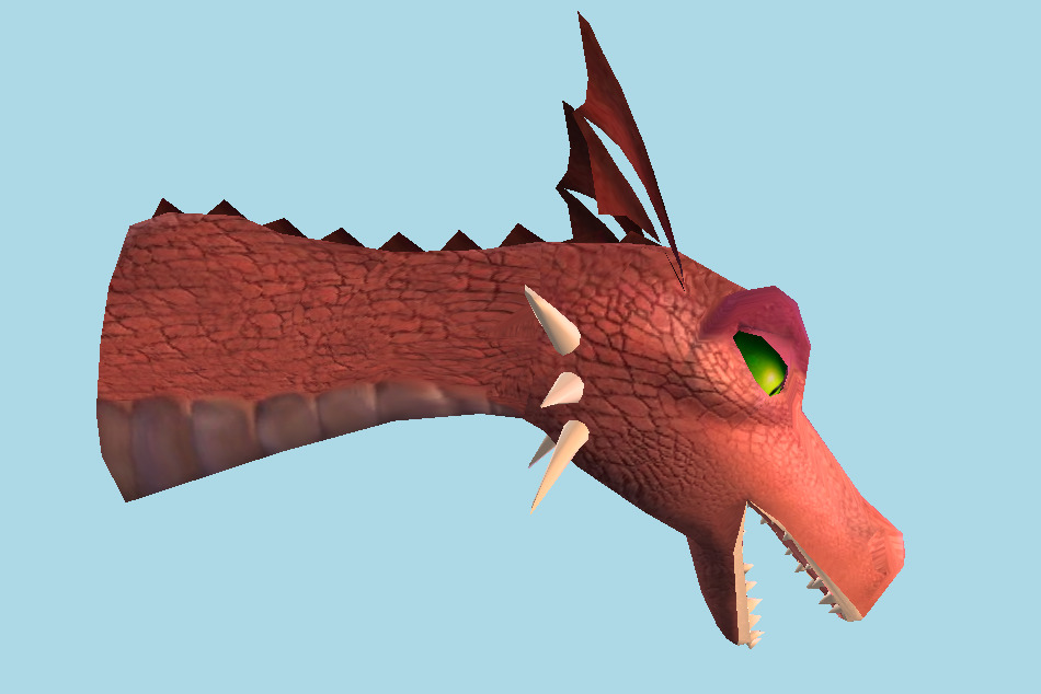 Shrek Super Party Dragon Head 3d model