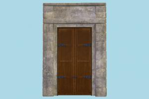 Closed Door door, gate, wall, fence, museum, build, structure