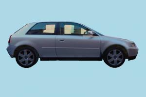 Car Low-poly car, truck, vehicle, transport, carriage, low-poly