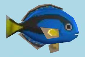 Fish fish, sea-creature, fishing, sea, lowpoly
