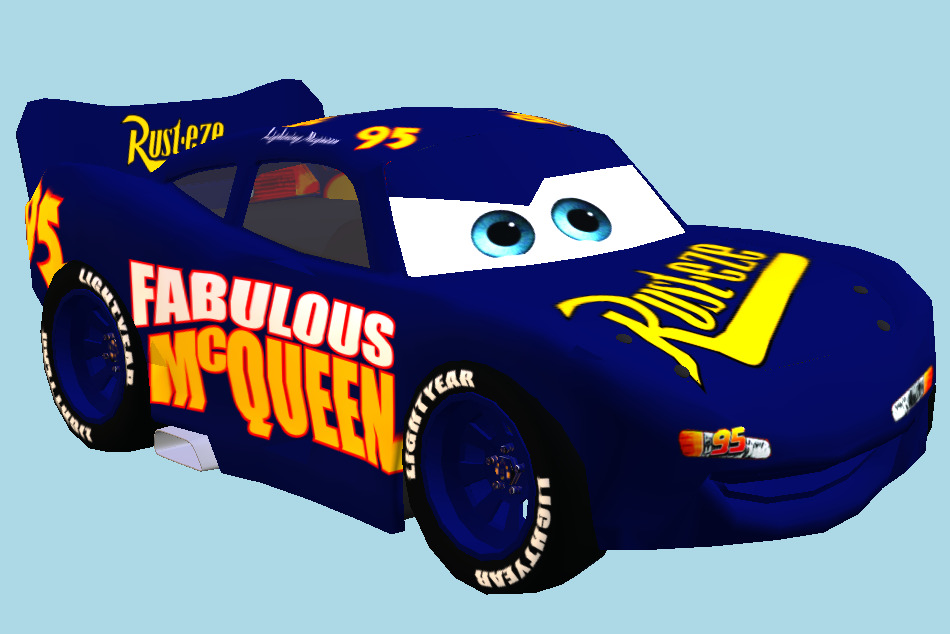 Fabulous Lightning Mcqueen Car 3d model