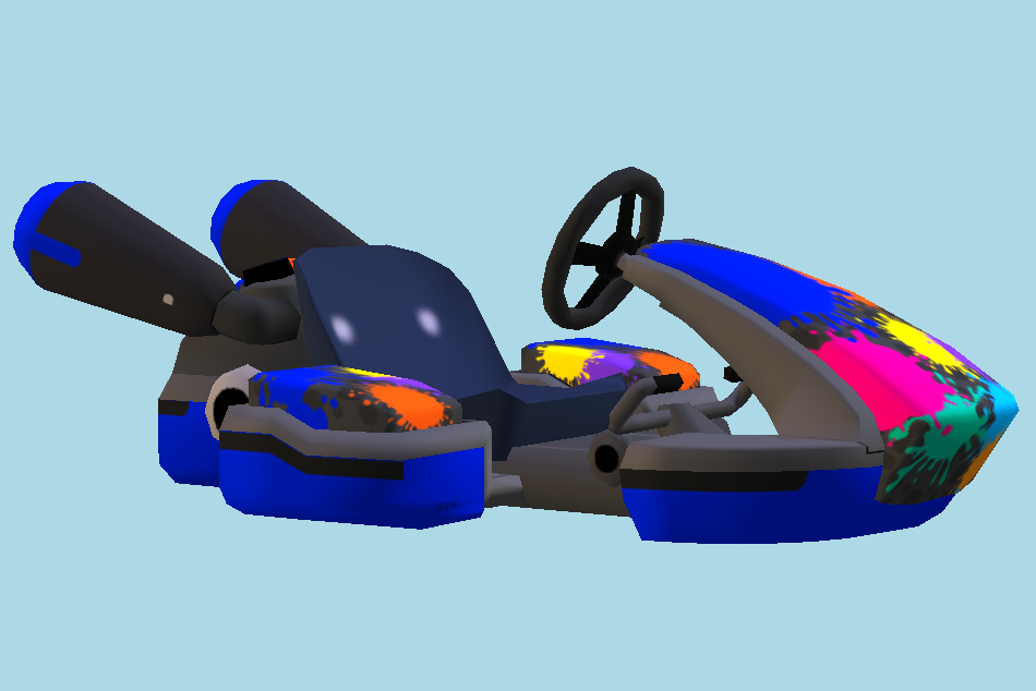 Mario Kart 8 Deluxe - Inkling Kart 3d model